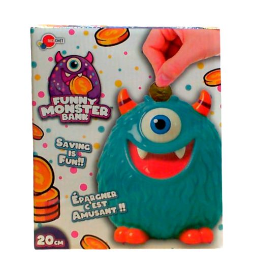 Monster Money Bank 20cm Assorted