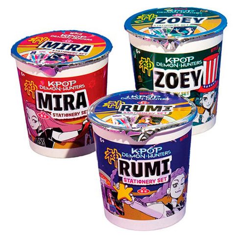KPop Demon Hunters - Ramen tub stationary set, assorted