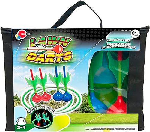 Ensemble jeu de fléchette brille dans le noir