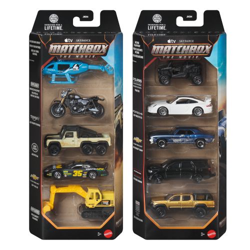 Matchbox - Coffret de 5 véhicules, assortiment