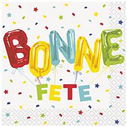 Bonne Fete - 16 Beverage Napkins