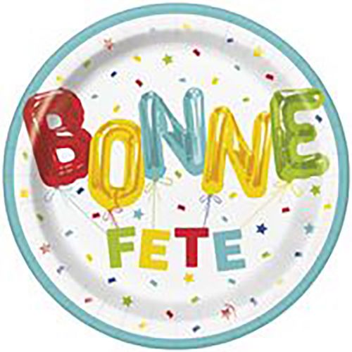 Bonne fete - 8 diner plates 9-inch