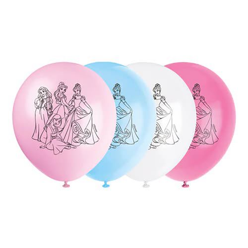 Princess - 8 balloons printed 12''