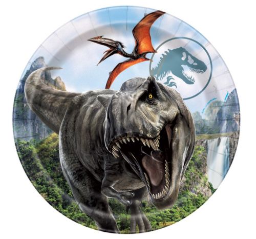 Jurassic World 4 - 8 diner plates 9-inch