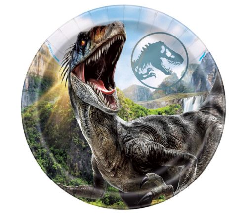 Jurassic World 4 - 8 dessert plates 7-inch