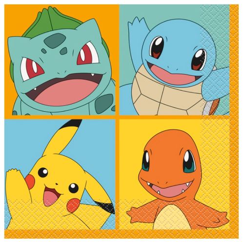 Pokémon - 16 Luncheon Napkins