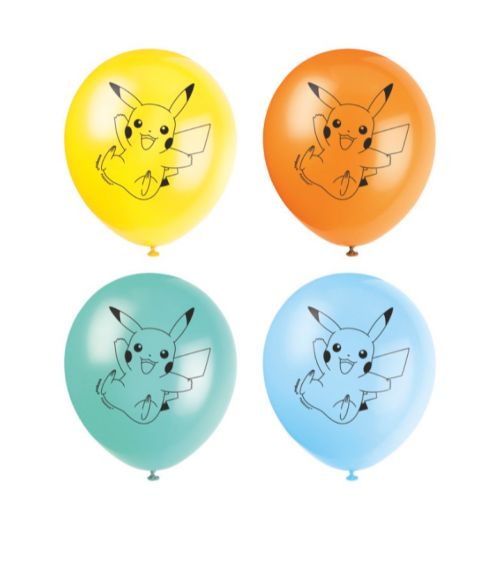 Pokemon - 8 balloons printed 12''