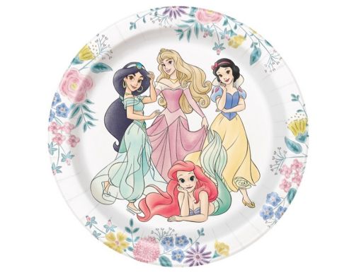 Princess - 8 round dessert plates 7-inch