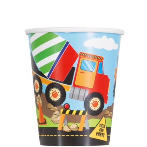 Construction - 8 Disposables cups 9oz