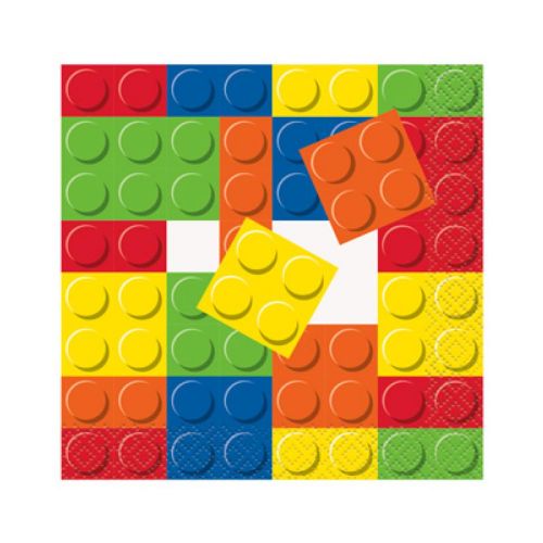 Building Blocs - 16 Beverage Napkins