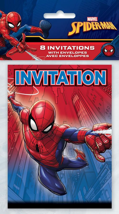 Spider-Man - 8 Birthday Invitation