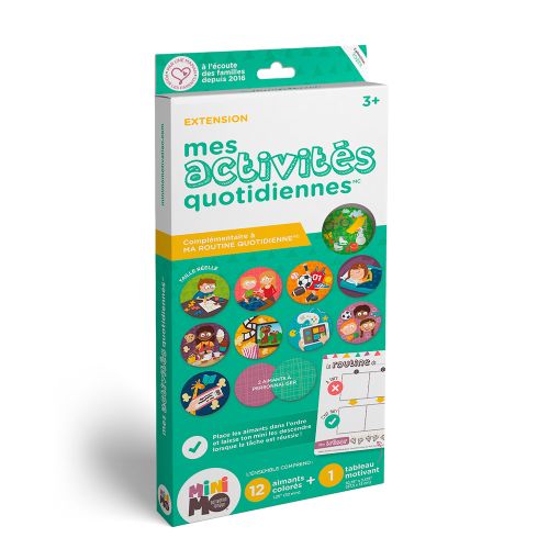 Minimo - Mes activités quotidiennes (12 aimants + 1 tableau)