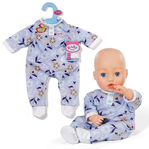 Baby Born - Barboteuse fleurs bleue pour poupée de 43 cm