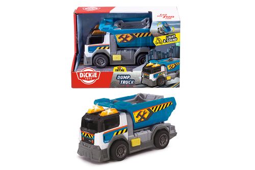 Dickie - Camion-benne 15 cm Son & Lunière