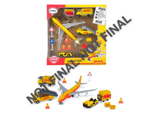 Dickie - DHL Airport playset 13 pieces