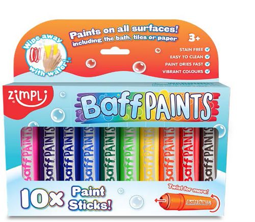 Zimpli -  Bath Paints 10 pack d.16