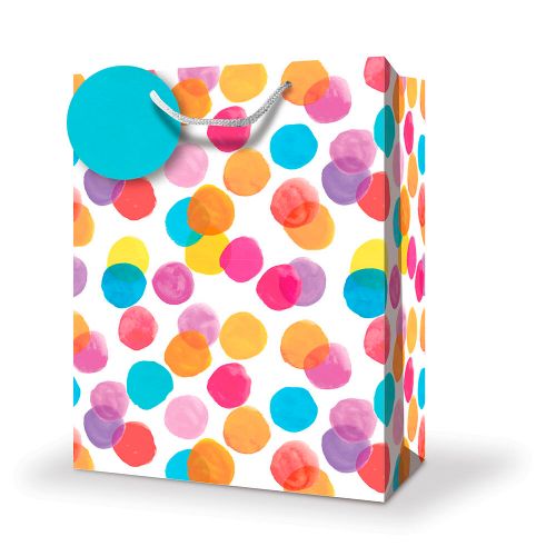 Small gift bag - Colored Dots