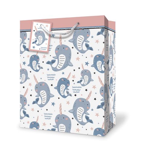 Large gift bag - Narwhal
