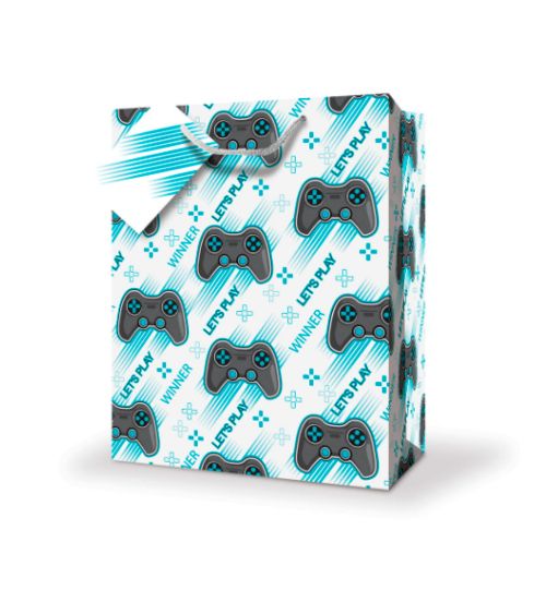 Medium Gift Bags - Blue gamer
