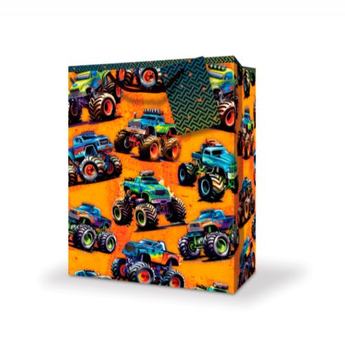 Large gift bag - Monster trucks