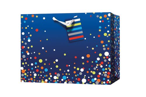 Large horizontal gift bag - Gradiant Blue