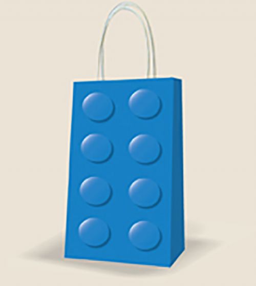 Small gift bag - Blue Brick