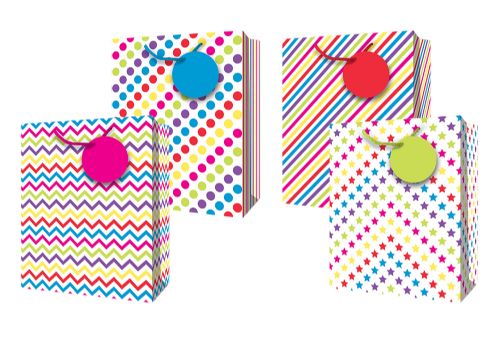 Large gift bag - Rainbow Colors assorted